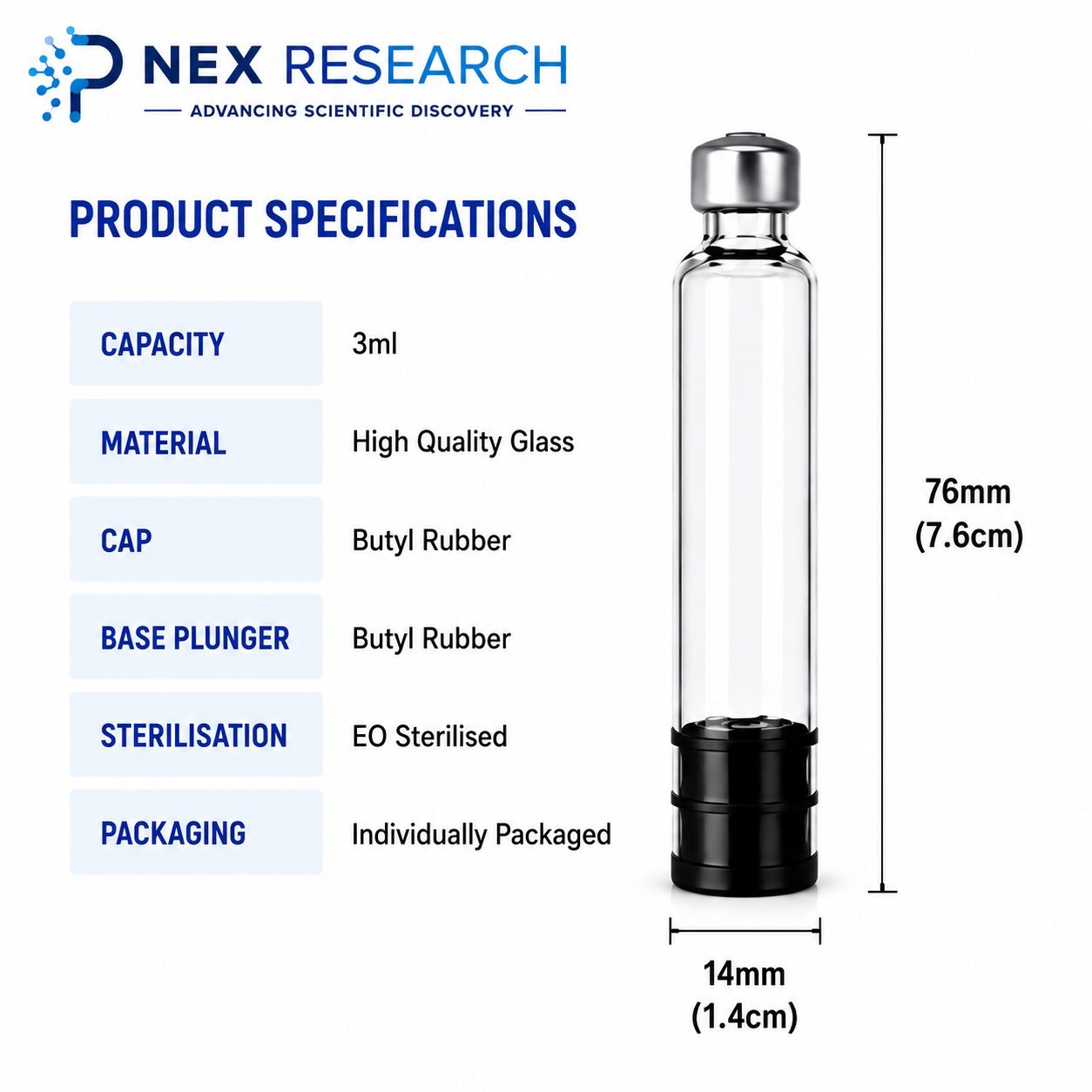Cartridge Refills for Peptide Pen
